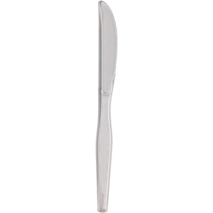 Dixie Heavyweight Plastic Cutlery Knife - Breakroom Disposable Clear