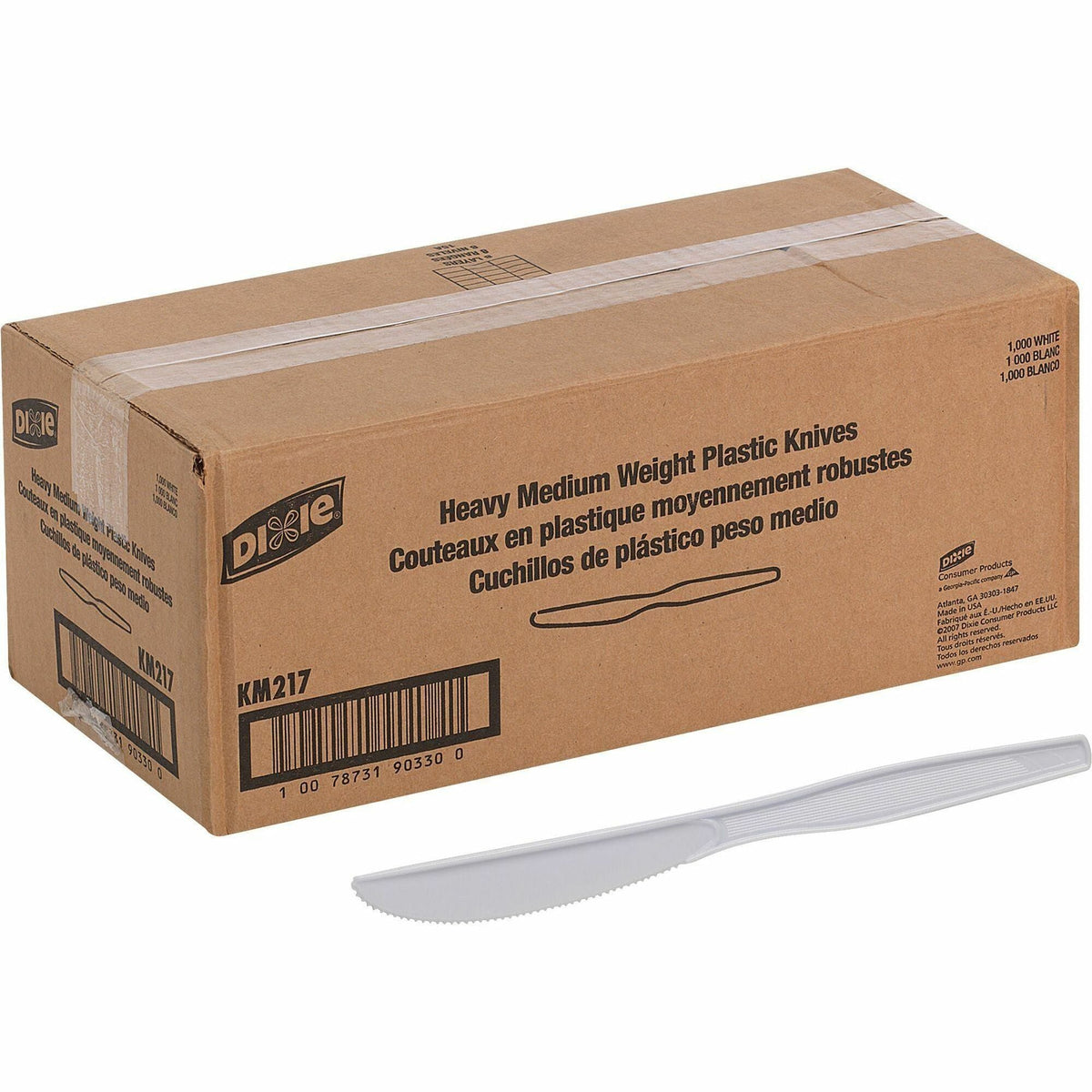 Dixie Medium-weight Disposable Knives by GP Pro - 2000