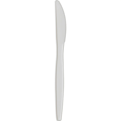 Dixie Medium-weight Disposable Knives - White - 1000 - Cutlery