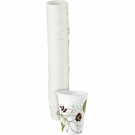 Dixie Pathways 10 oz Paper Hot Cups By GP Pro - fl - White - Drink - 50 / Pack