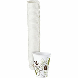 Dixie Pathways 10 oz Paper Hot Cups: White 50/Pack - Cups