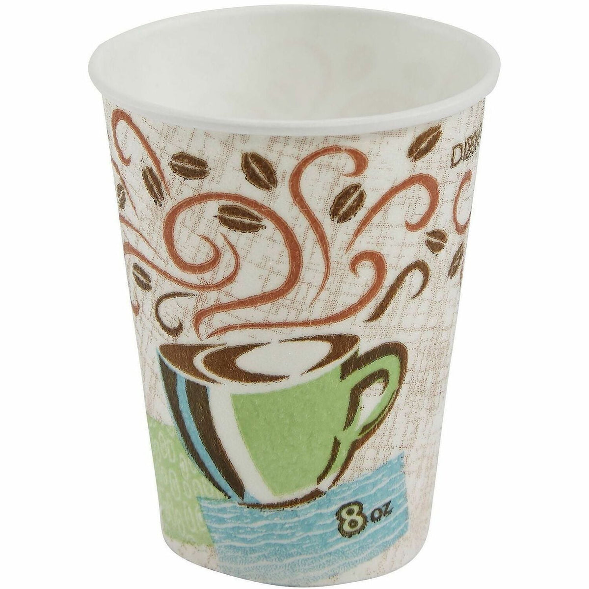Dixie PerfecTouch 8 oz Insulated Paper Hot Coffee Cups by GP Pro - fl - Haze - Cellulose Fiber - Drink