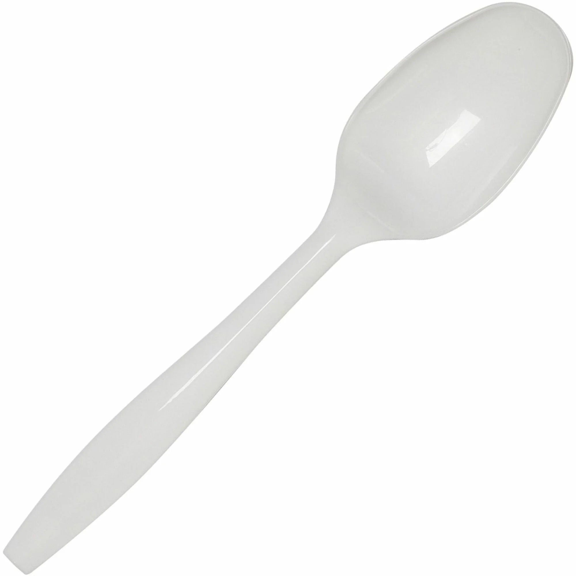 Dixie Spoon: Disposable White Spoons - 40/Pack - 24/Carton - Cutlery