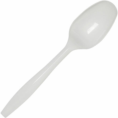 Dixie Spoon: Disposable White Spoons - 40/Pack - 24/Carton - Cutlery