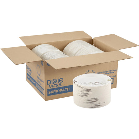 Dixie Ultra Pathways Heavyweight Paper Plates - Microwave Safe - 125/Pack