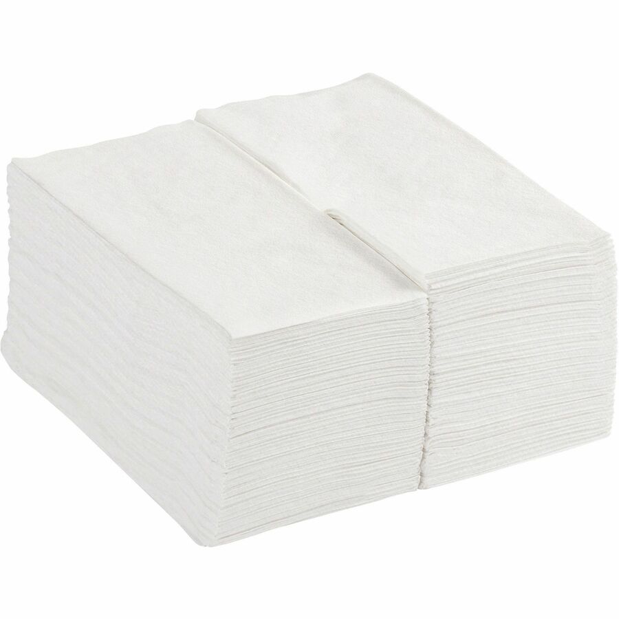 Dixie Ultra® 1/8-Fold Linen Replacement Dinner Napkin - 1 Ply - 17’’ Width x Length - White - Paper - 100/Box - 4