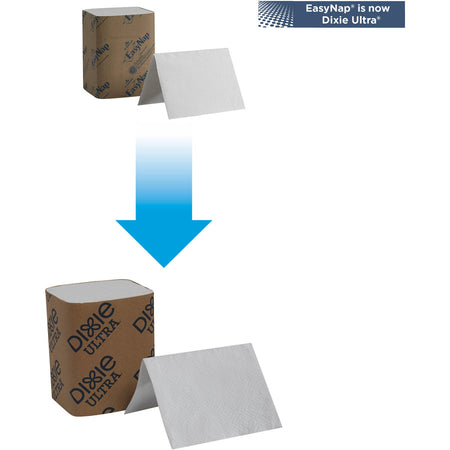Dixie Ultra® Interfold Napkin Dispenser Refill - 2 Ply - Interfolded - White - 250/Pack - 24 / Carton - Napkins