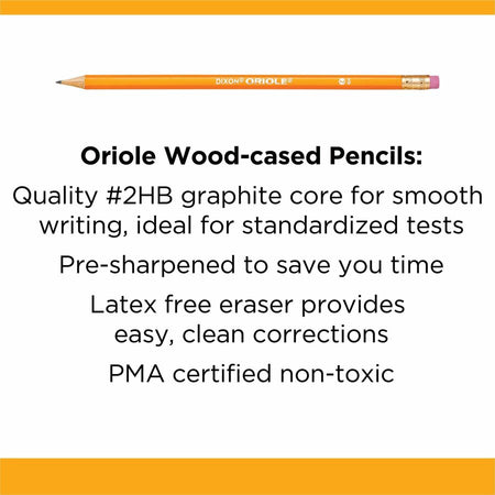 Dixon Oriole HB No. 2 Pencils - Alternate-Image1