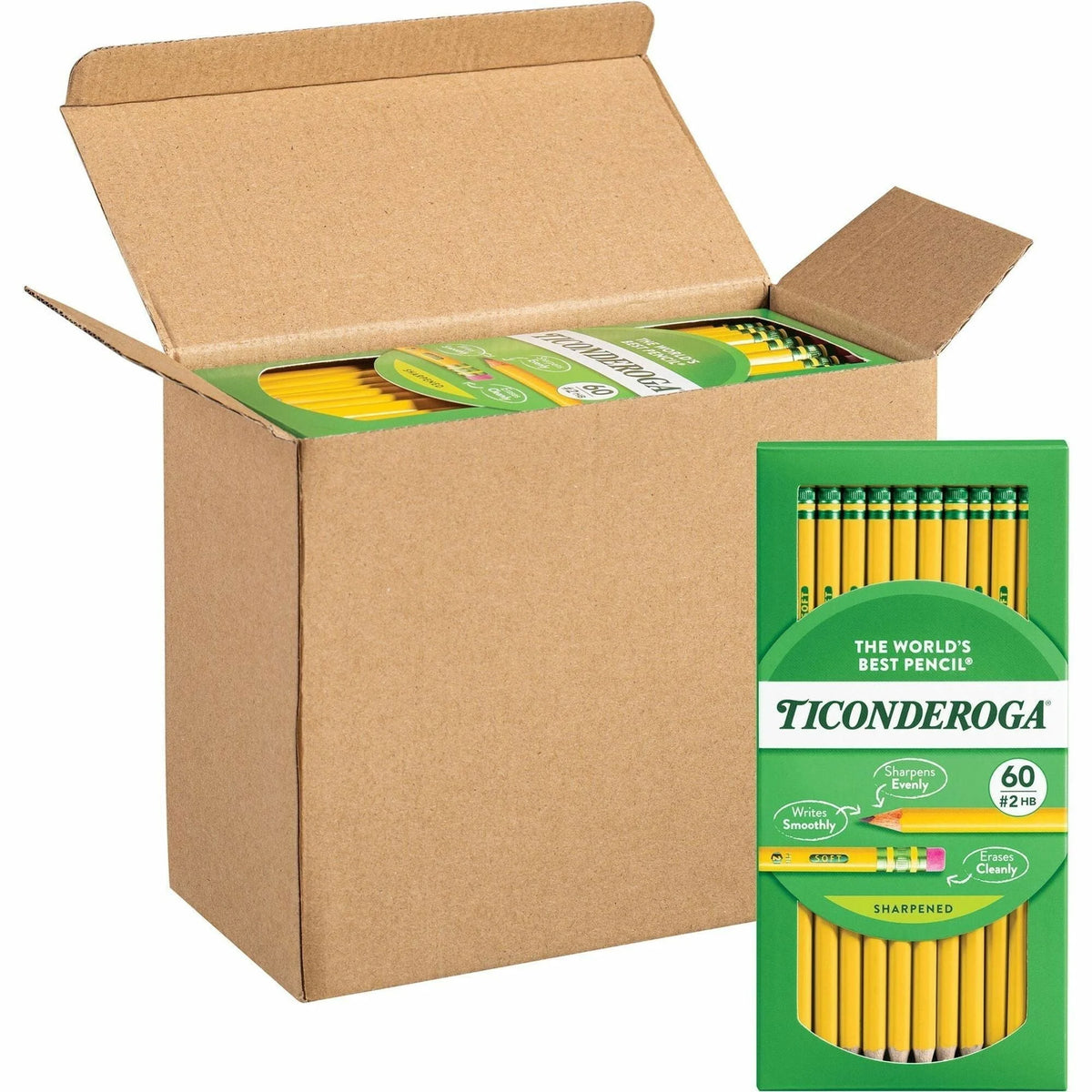 Dixon Soft No. 2 Pencils: Yellow Barrel - 240/Box - Pencils