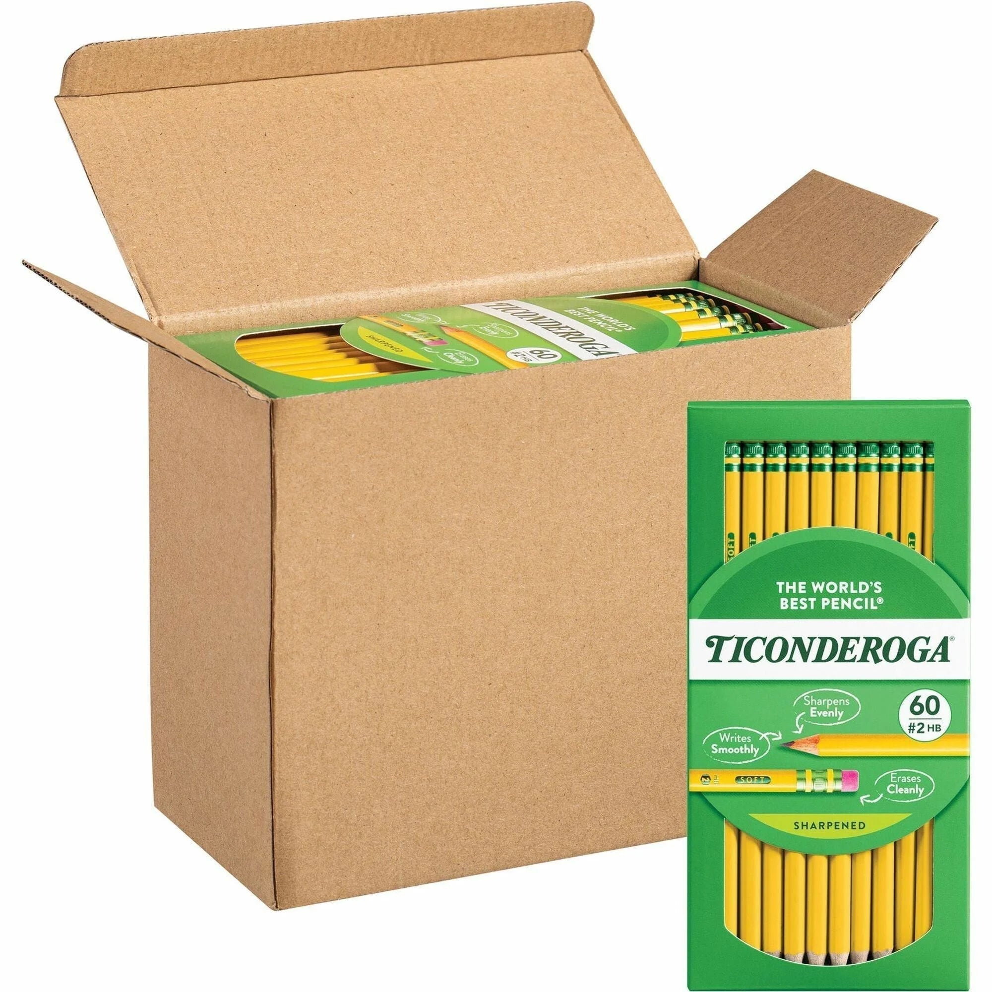 Dixon Soft No. 2 Pencils: Yellow Barrel - 240/Box - Pencils