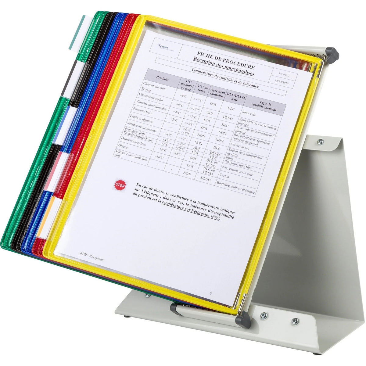 Djois by Tarifold Desktop Reference System - 10 Panels Wire-Reinforced - Catalog Racks/Reference Display