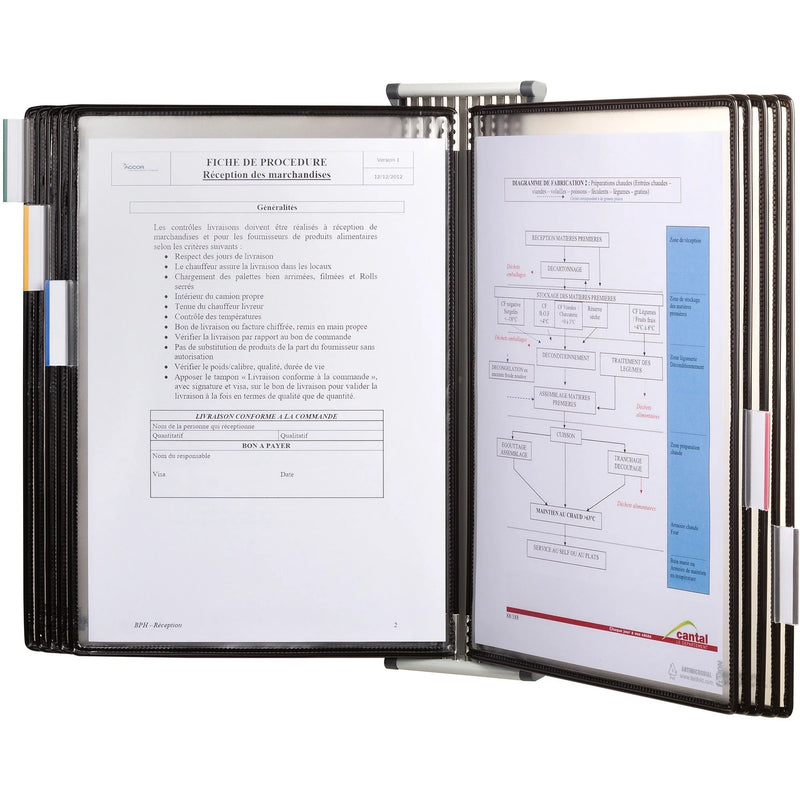 Djois by Tarifold Wall-Mountable Antimicrobial Reference Display: Support Letter 8.50’’ x 11’’ Media - Catalog