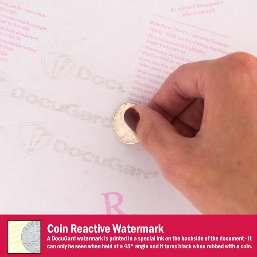 DocuGard Advanced Medical Security Paper: Tamper-Resistant Watermarked - 500 Sheets - Paper