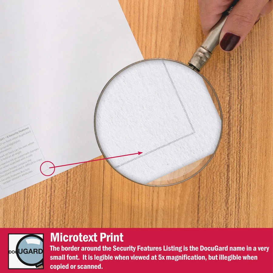 DocuGard Medical Security Paper: CMS Approved Tamper Resistant - 500 Sheets - Paper