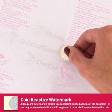 DocuGard Premier Medical Security Paper: Tamper-Resistant Watermarked CMS Approved - Blue 500 Sheets - Paper