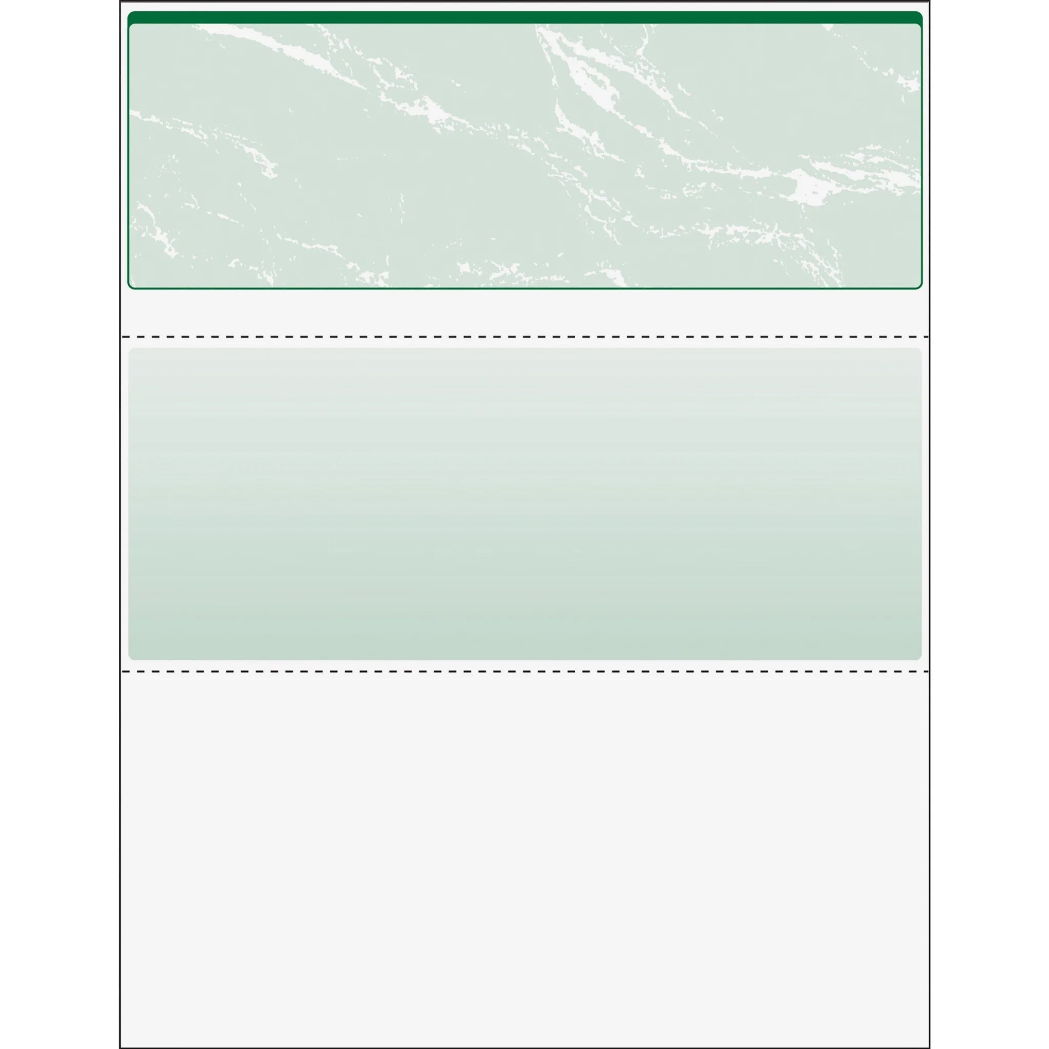 DocuGard Security Business Checks: 24 lb Watermarked Marble Green - Paper