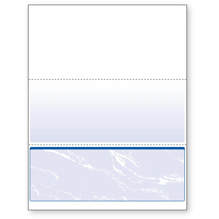 DocuGard Security Business Checks: Marble Blue 24 lb 8.5’’ x 11’’ - 500/Ream - Paper