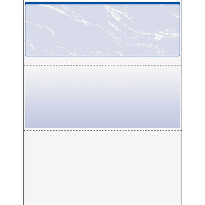 DocuGard Security Business Checks: Marble Blue 24 lb 8.5’’ x 11’’ - 500/Ream - Paper