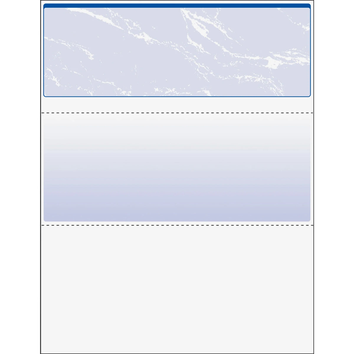 DocuGard Security Business Checks: Marble Blue 24 lb 8.5’’ x 11’’ - 500/Ream - Paper