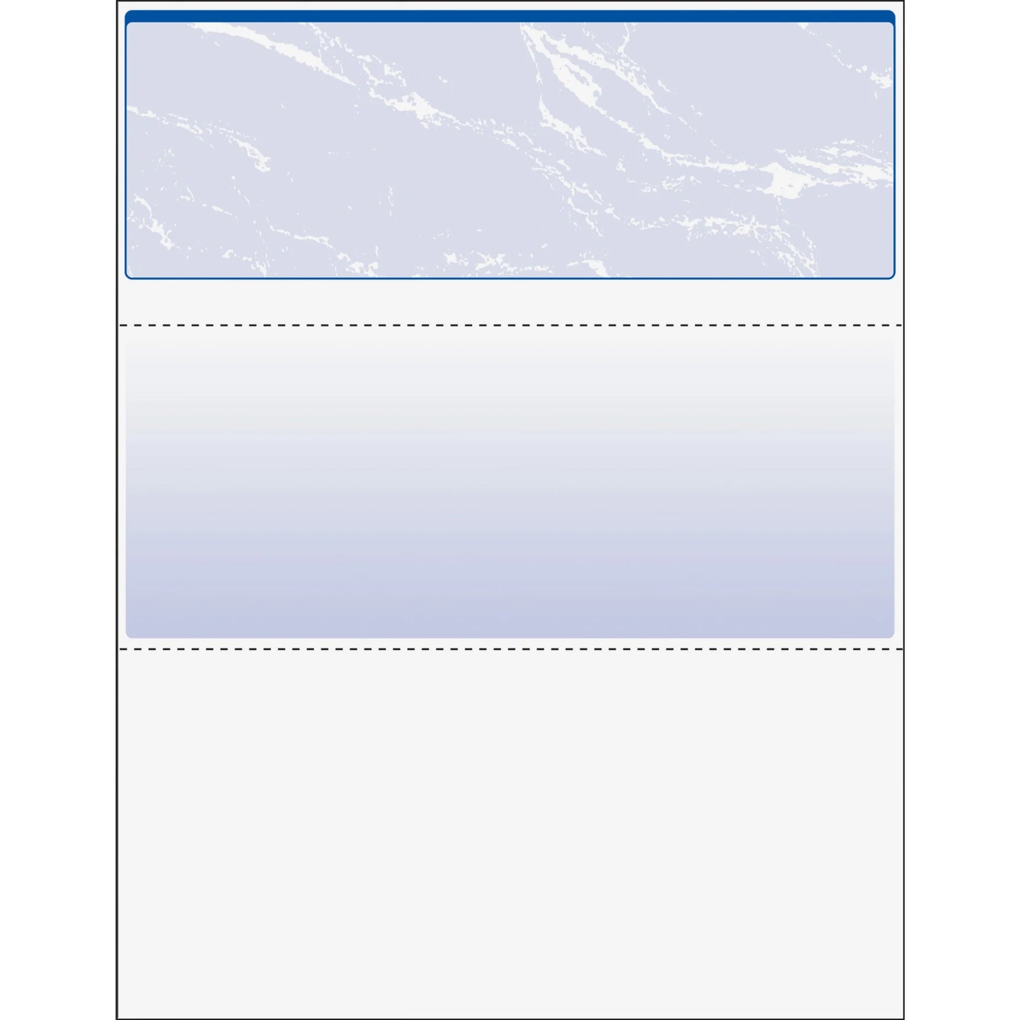 DocuGard Security Business Checks: Marble Blue 24 lb 8.5’’ x 11’’ - 500/Ream - Paper