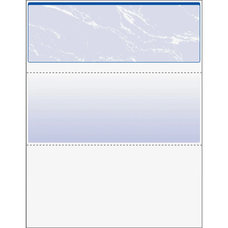 DocuGard Security Business Checks: Marble Blue 24 lb 8.5’’ x 11’’ - 500/Ream - Paper