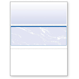 DocuGard Security Business Checks: Marble Blue - 24 lb - Watermarked & Secure - Specialty Paper