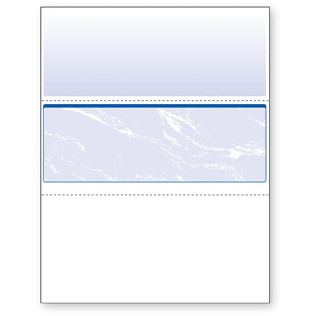 DocuGard Security Business Checks: Marble Blue - 24 lb - Watermarked & Secure - Specialty Paper