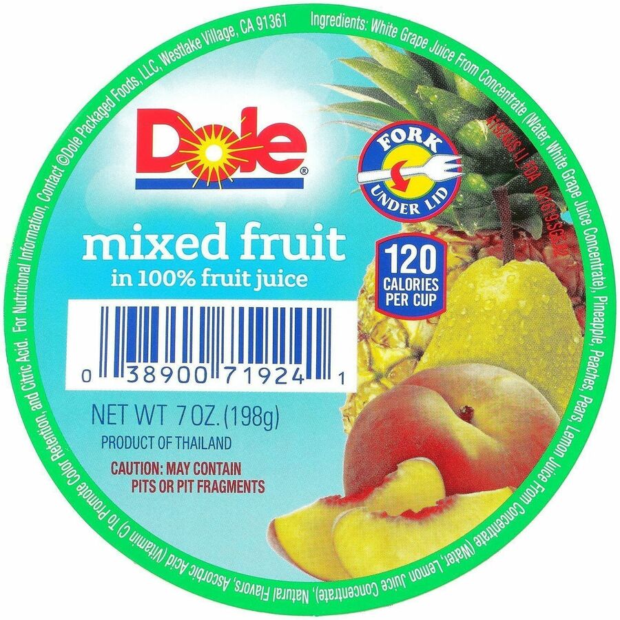 Dole Mixed Fruit Cups - Top