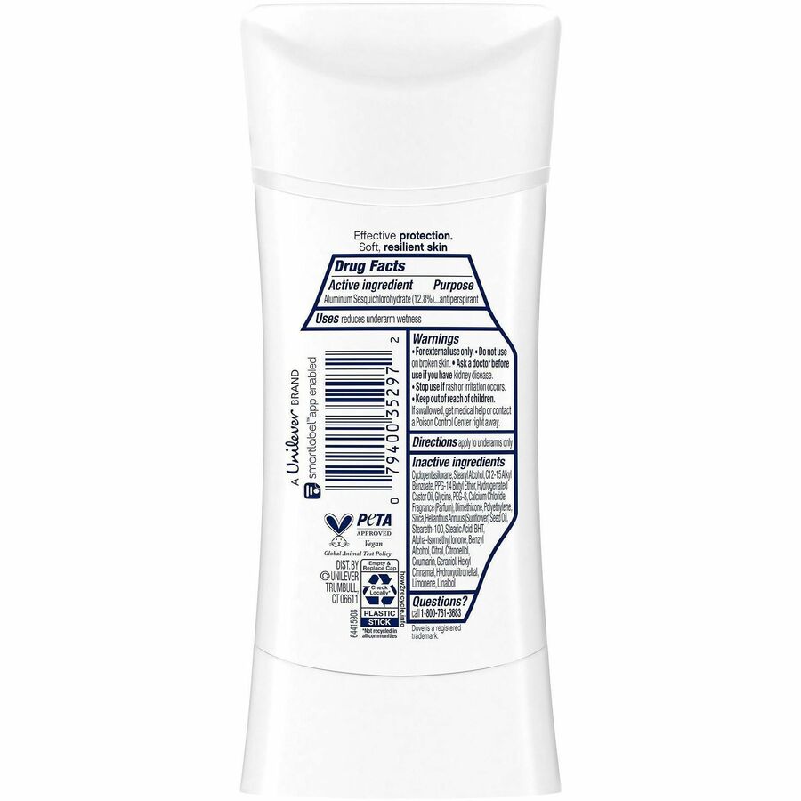Dove Advanced Care Cool Essentials Antiperspirant Deodorant Stick - Rear