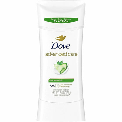 Dove Advanced Care Cool Essentials Deodorant Stick - 3 Day Protection - Personal Hygiene Supplies