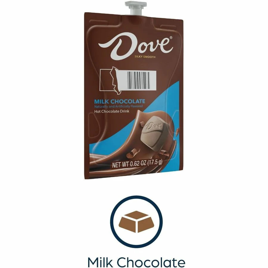 Dove Hot Chocolate Freshpack - 72 / Carton - Chocolate/Cocoa