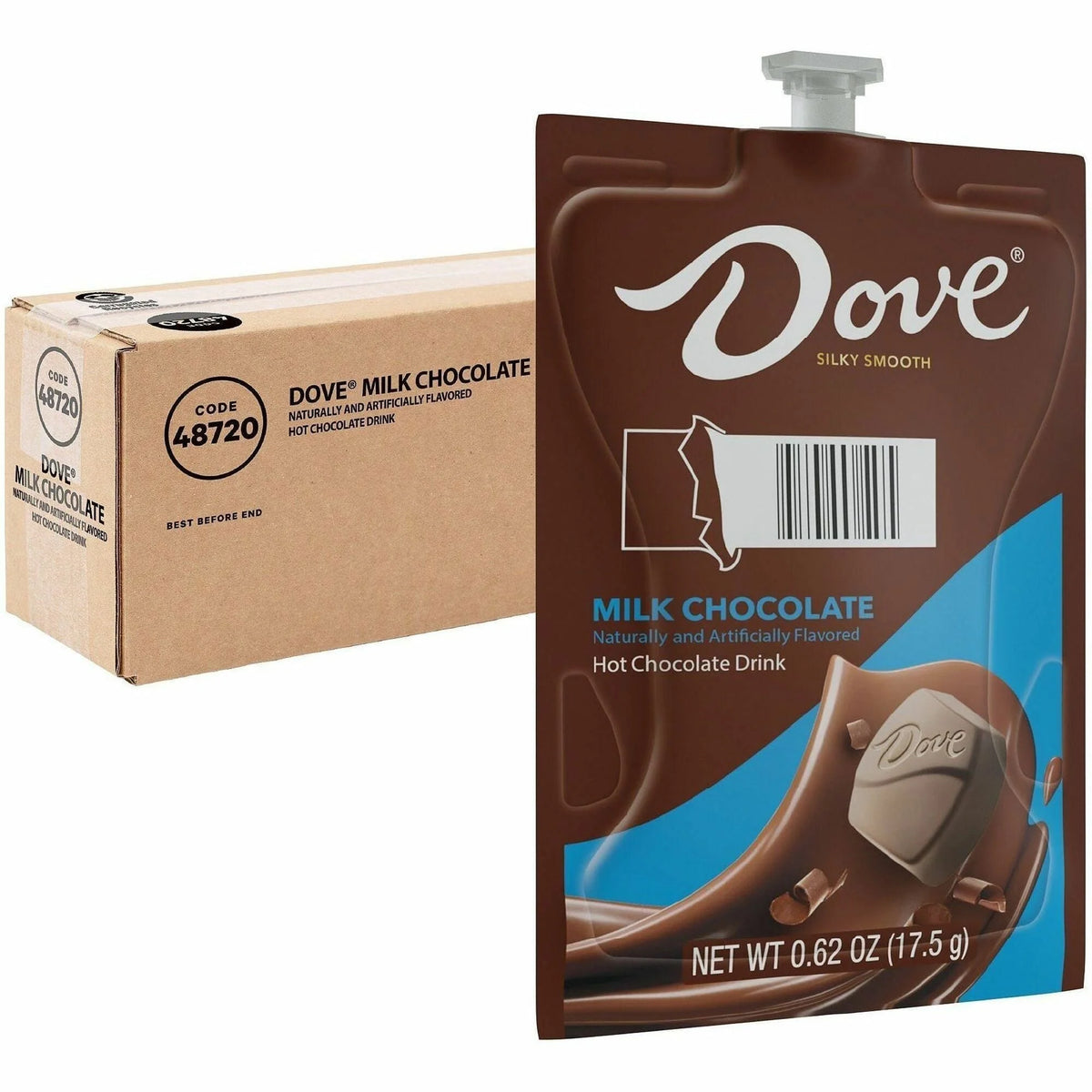 Dove Hot Chocolate Freshpack 0.62 oz 36 / Carton Milk (LAV48720) - Chocolate/Cocoa