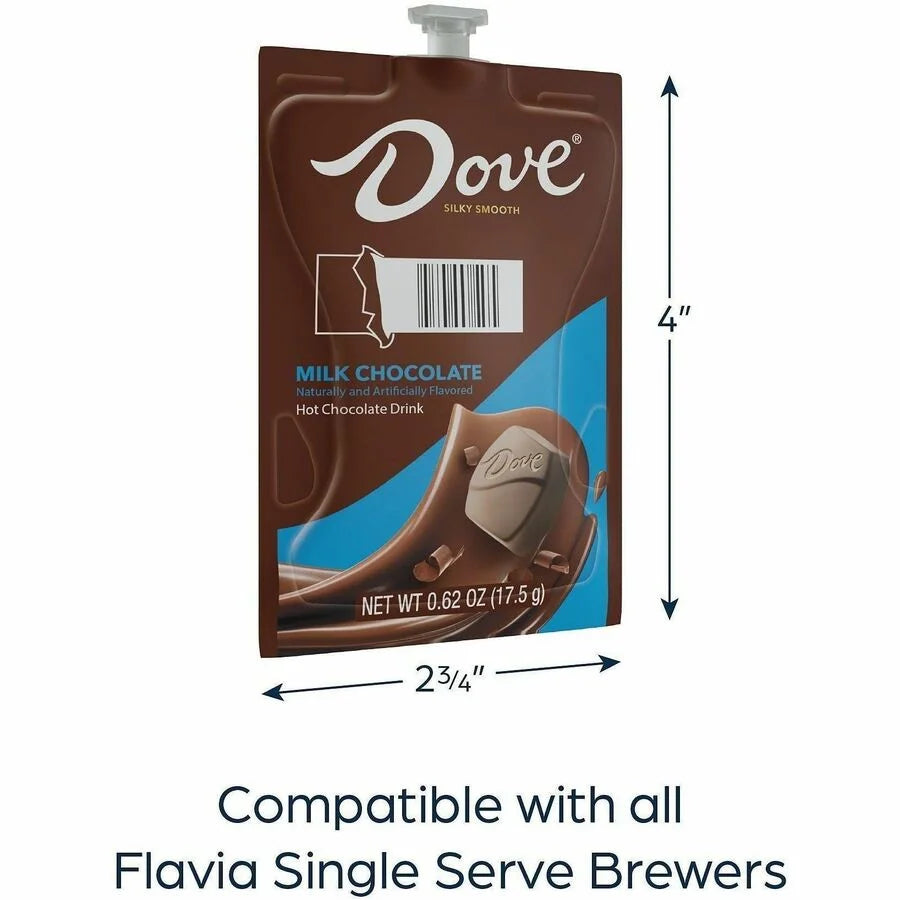 Dove Hot Chocolate Freshpack 0.62 oz 36 / Carton Milk (LAV48720) - Chocolate/Cocoa