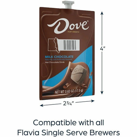 Dove Hot Chocolate Freshpack 0.62 oz 36 / Carton Milk (LAV48720) - Chocolate/Cocoa