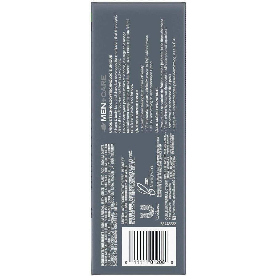 Dove Men+Care Extra Fresh Body&Face Bars - Rear