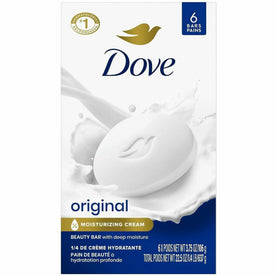 Dove Original Body Bar: Moisturizing Soap for Dry Skin - 4 oz (6-Pack) - Hand Soaps/Cleaners
