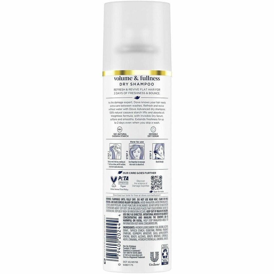 Dove Volume & Fullness Advanced Dry Shampoo - Rear
