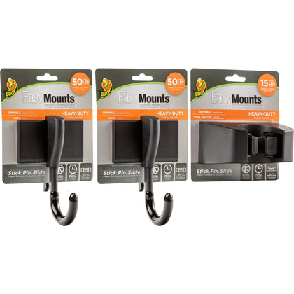 Duck Brand EasyMounts Heavy-Duty Garage Kit - Organize Your Tools with Ease - Cleaning Tool Organizers