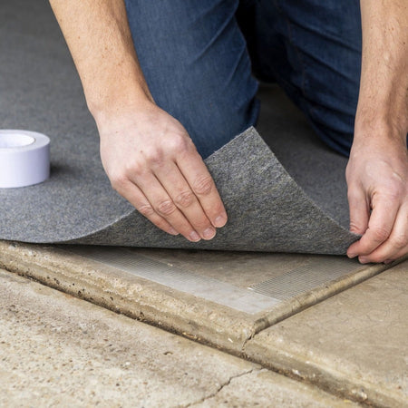 Duck Brand Indoor/Outdoor Carpet Tape - 25 yd Length x 1.88’’ Width - White - 1 Roll - General Purpose/Office