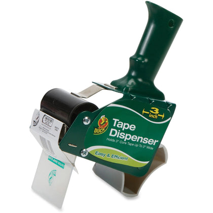 Duck Brand Packing Tape Dispenser - Adjustable Tension - Green - & Dispensers