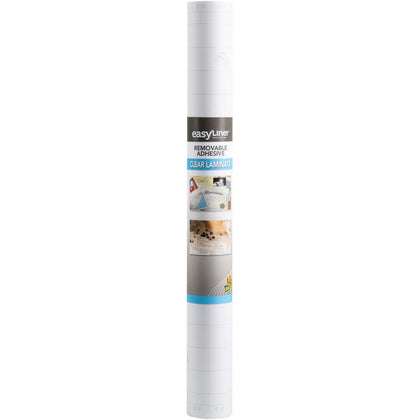 Duck Brand Peel & Stick Laminate Roll: 18’’ x 24 ft - Acid-free Clear Film - Laminating Supplies