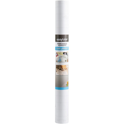 Duck Brand Peel & Stick Laminate Roll: 18’’ x 24 ft - Acid-free Clear Film - Laminating Supplies