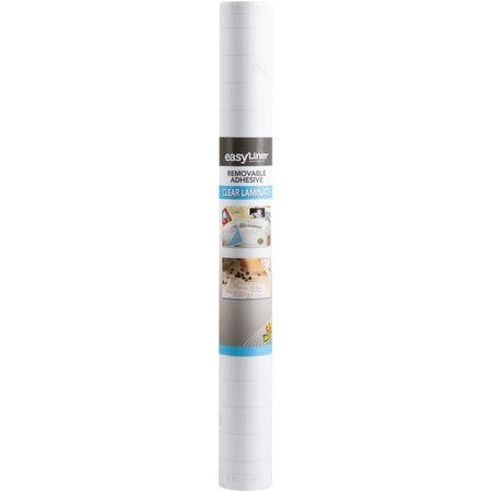 Duck Brand Peel & Stick Laminate Roll: 18’’ x 24 ft - Acid-free Clear Film - Laminating Supplies