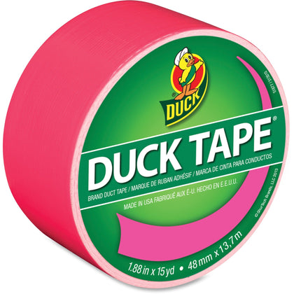 Duck Brand Pink Color Duct Tape - 15 yd x 1.88’’ - Multi-Use Crafting