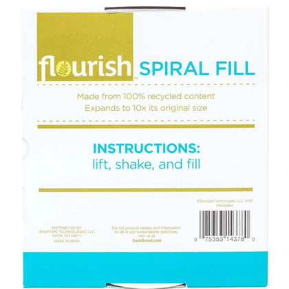 Duck Brand Spiral Cushion Fill - Mess-free & Easy to Use - Brown - 6 Packs - Packing Supplies