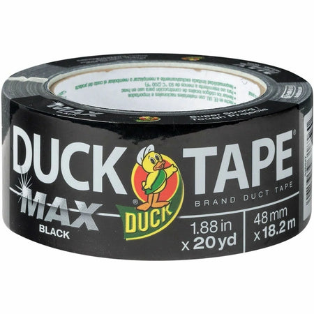 Duck Max Strength Packaging Tape - 20 yd x 1.88’’ - Black - Rubber Adhesive - Packing & Dispensers