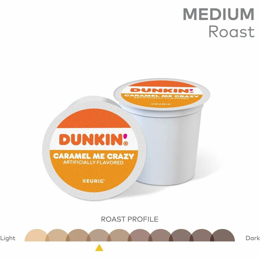 Dunkin’® Caramel Me Crazy K-Cup Coffee - Medium Roast - 22 Count