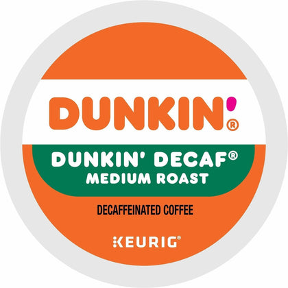 Dunkin’® Decaf K-Cup Coffee: Medium Roast Kosher 22/Box - Coffee