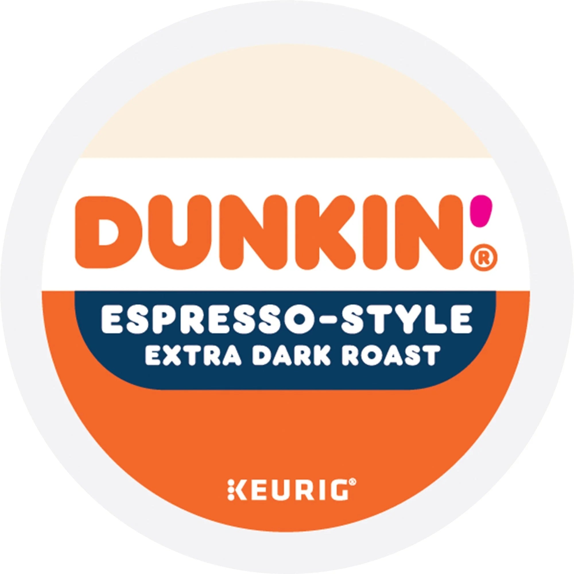 Dunkin’ K-Cup Espresso-Style Coffee 22 / Box Extra Bold Dark for Keurig Brewer (GMT1283)