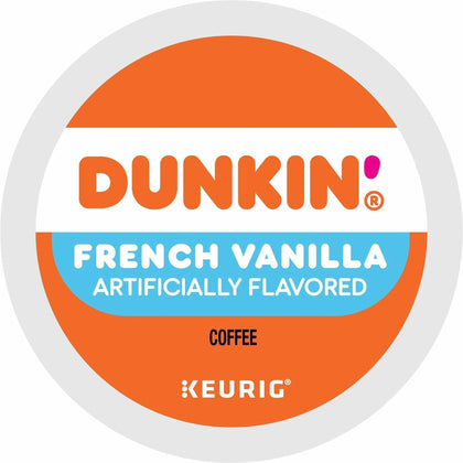 Dunkin’® French Vanilla K-Cup Coffee - Medium Roast - 22/Box